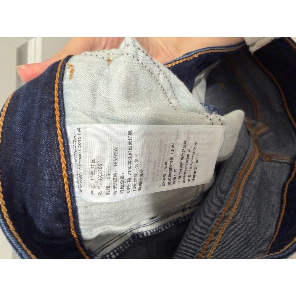 Abercrombie & Fitch Womens Skinny Jeans Stretch Denim Dark Wash Blue 6S - Picture 6 of 7